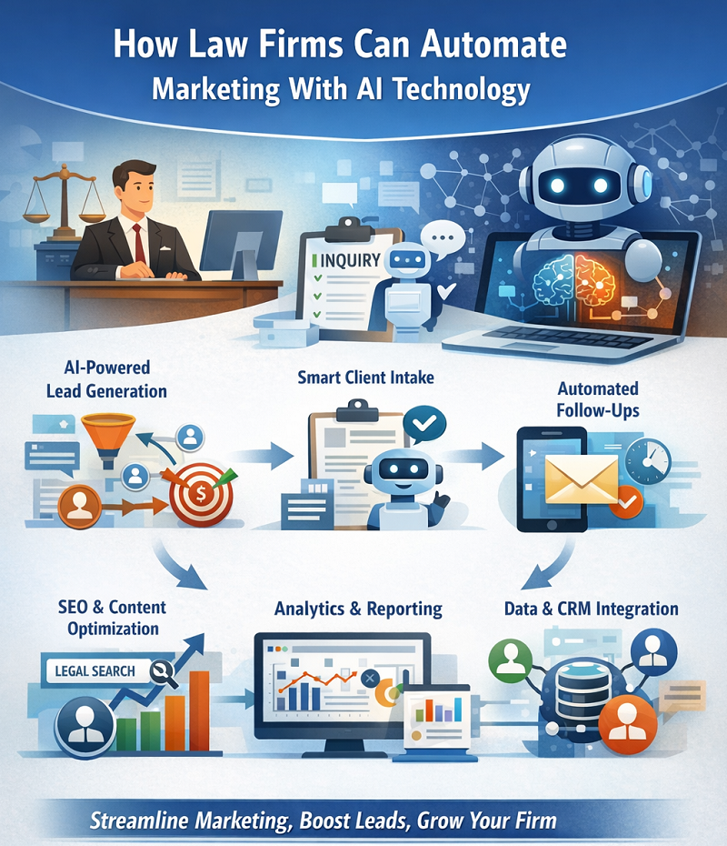 Core Areas Where AI Automates Law Firm Marketing