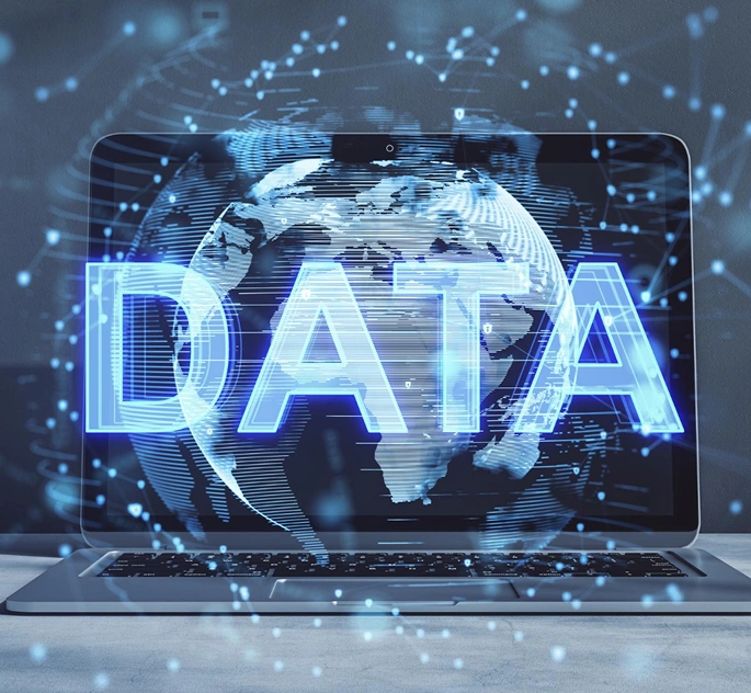 Data as a Service (DAAS) platform dashboard showing data insights for marketing